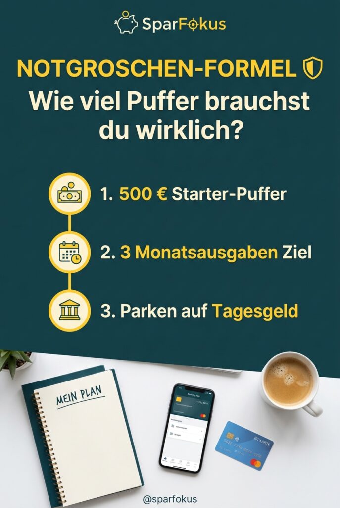 Notgroschen aufbauen: Wie viel Geld brauchst du wirklich?